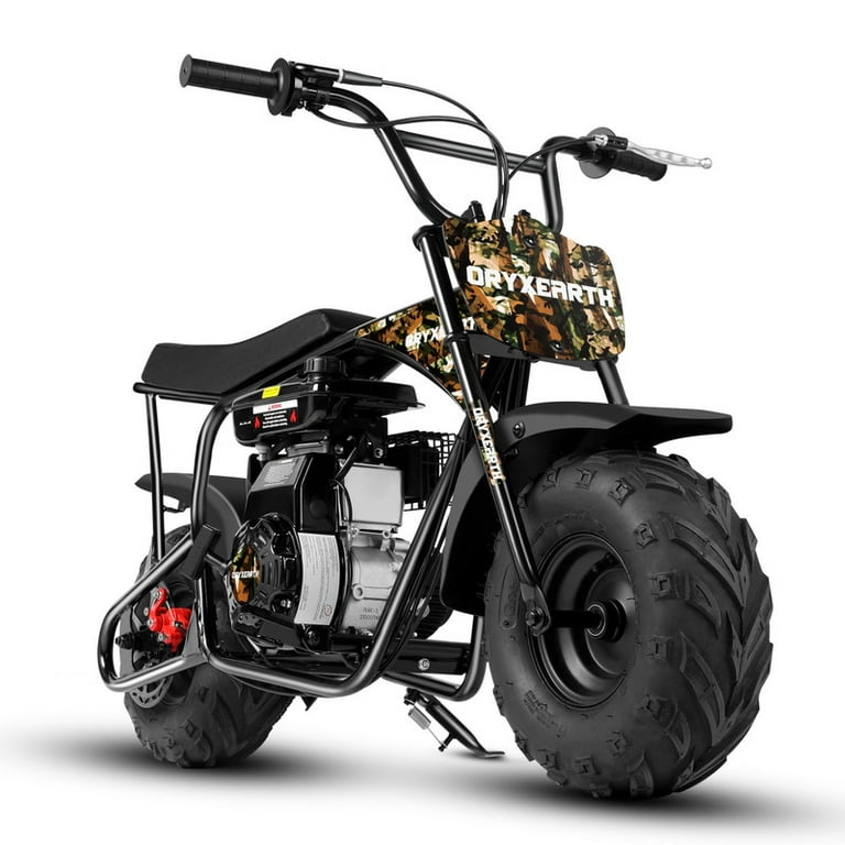 Oryxearth Mini Dirt Bike for Kids 105CC 4 Stroke Gas Powered Mini Bikes Off Road Motorcycle Gas Pocket Pit Trail Bike W EPA Approved Dark Camo Walmart