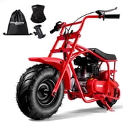 Oryxearth OGM105 Basic 4-Stroke Mini Bike, 105CC Gas Powered Dirt Bike,Off-Road Trail for Adult, up to 28 Mph, Red