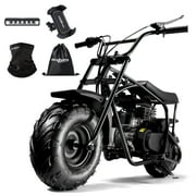 Oryxearth OGM105 Upgrade 4-Stroke Mini Bike, 105CC Gas Powered Dirt Bike,Off-Road Trail for Adult, up to 24 Mph, Black