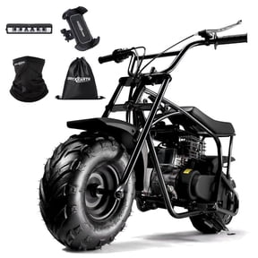 Oryxearth OGM105 Plus 4-Stroke Mini Bike, 105CC Gas Powered Dirt Bike,Off-Road Trail for Adult, up to 30 Mph, Black