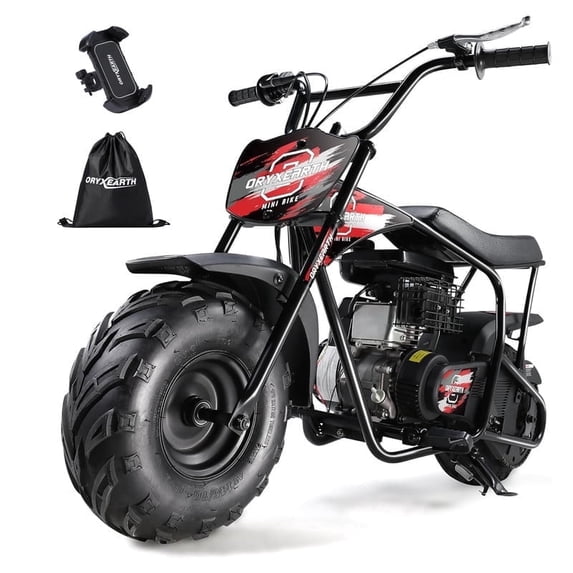 Oryxearth Mini Gas Dirt Bike, 105cc 4-Stroke Motorcycle, 24mph, Off ...