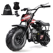 Oryxearth OGMR105 Basic Mini Dirt Bike, 105cc 4-Stroke Gas Powered Off Road Bike for Teens and Adult, 28mph, Up to 165 LBS, Racing Red