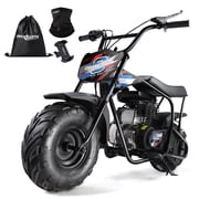 Oryxearth OGMR105 Basic Mini Dirt Bike, 105cc 4-Stroke Gas Powered Off Road Bike for Teens and Adult, 28mph, Up to 165 LBS, Racing Blue