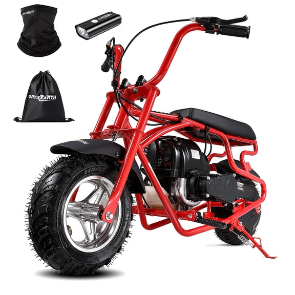 Oryxearth OM-40 Mini Gas Bike for Teens, Off-Road Dirt Bike, Gas Powered 4-Stroke Pocket Bike, Easy Assembly, Red