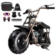 Oryxearth OGM105 Max 4-Stroke Mini Bike, 105CC Gas Powered Dirt Bike,Off-Road Trail for Adult, up to 30 Mph, Rust