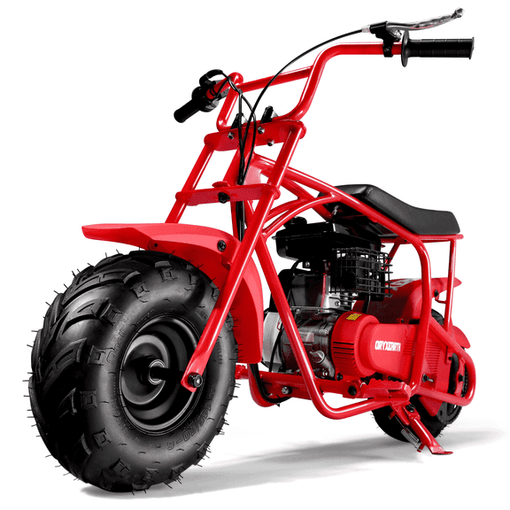 Oryxearth OGM105 Basic 4-Stroke Mini Bike, 105CC Gas Powered Dirt Bike,Off-Road Trail for Adult, up to 24 Mph, Red
