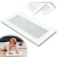 thumbnail image 1 of Orzbow Baby Proofing Soft Silicone Vent Cover for Home Wall/Ceiling/Floor Register, Child Proof Floor Air Vent Deflector Cover, Catches Debris Hair & Prevents Creepy Crawlies, 1 Pack, White, 1 of 6