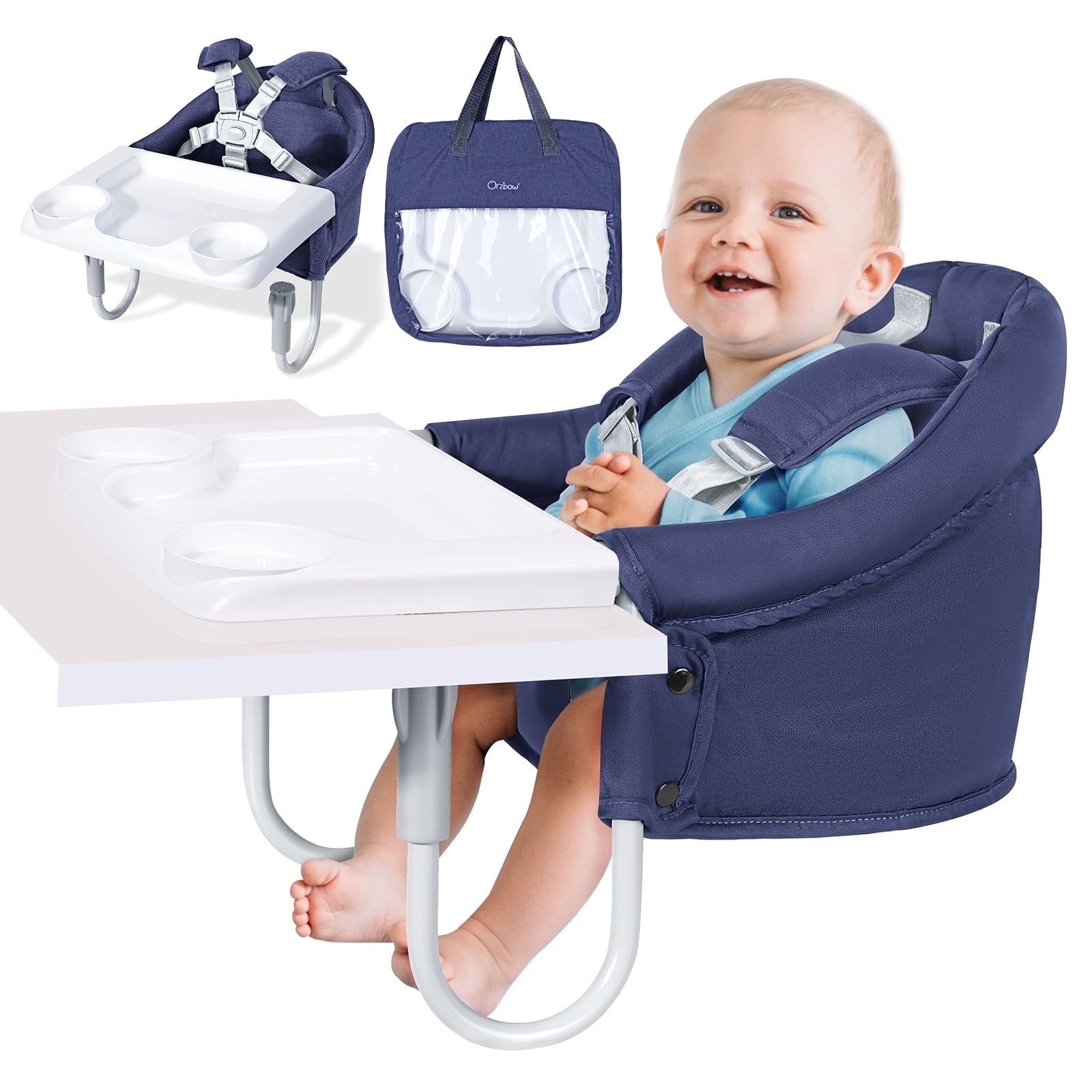Orzbow Hook On High Chair with Removable Dining Tray, Baby Table ...
