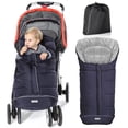 thumbnail image 1 of Orzbow Upgraded Warm Bunting Bag Universal, Stroller Sleeping, Waterproof Toddler Footmuff(Blue), 1 of 8
