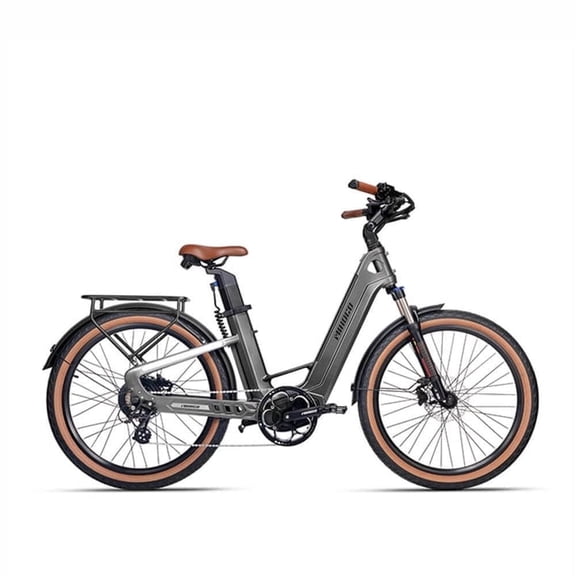 Orzel AIR Carbon Fiber Electric Bike, 26" Tire E-Bike, 750W Motor 24MPH Lightweight Commuter E-Bike for Adults, 128 Miles Long Range, Hydraulic Disc Brakes Electric Bicycle