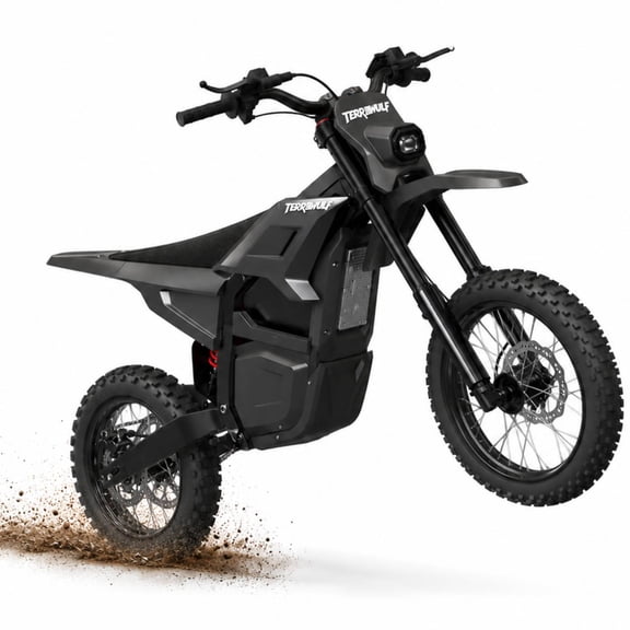 Orzel M7 Electric Dirt Bike, 5000W Peak Motor Max 40 Mph, 60V 27Ah Battery, 17"/14" Tires, Dual Piston Cast Iron Disc Brakes, All Terrain Motorized Ebike