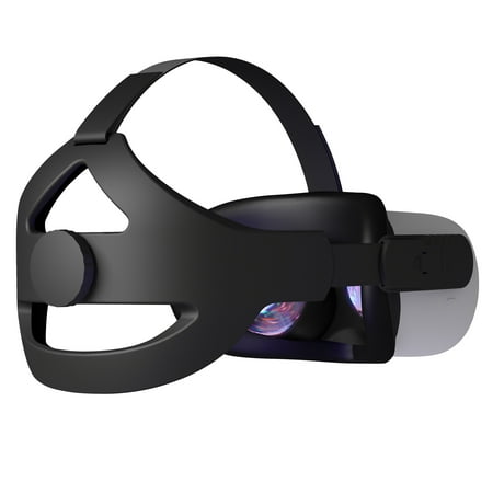 Orzero Adjustable Head Strap Fit for Oculus Quest 2 VR Headset with Head Cushion, Replacement for Elite Strap Comfortable Protective Head Strap Reduce Pressure - Black
