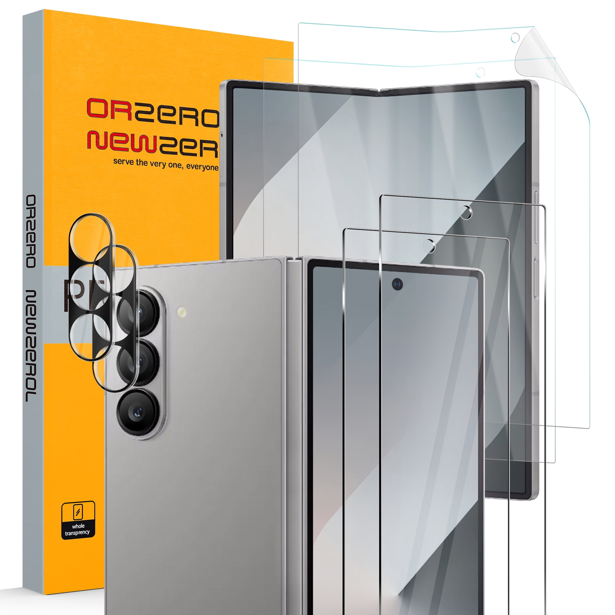 Orzero Samsung Galaxy Z Fold 6 soft and hard 2pack