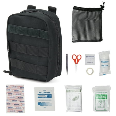 Osage River Compact First Aid Kit, Individual Pouch with First Aid Supplies, MOLLE Webbing