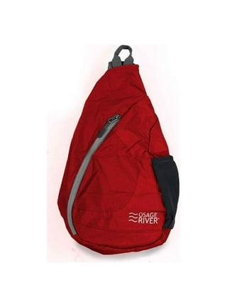 Sling Crossbody Backpack, Canvas Multi-Purpose Waterproof Outdoor Waist  Bags forFishing Tactical Messenger Bag Men(32*39*12cm/12.6*15.4*4.7in)