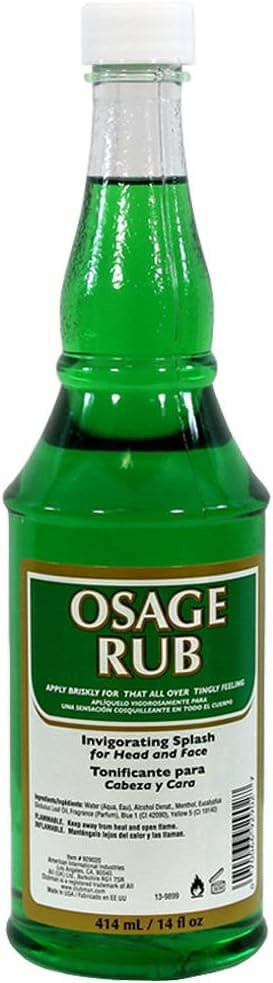 Osage Rub Invigorating Splash for Head and Face Astringents ( 14 fl.oz