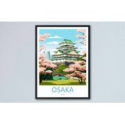 Osaka Japan Urban City Travel Decorative Interior Home Wall Art Poster