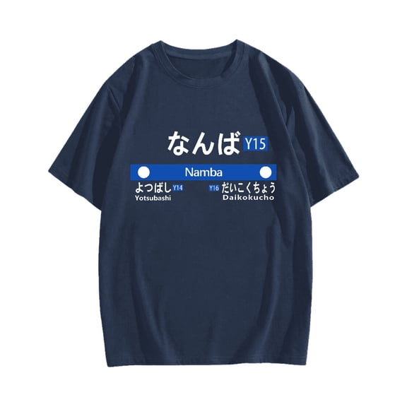 Osaka Namba Station Cotton casual T-shirt