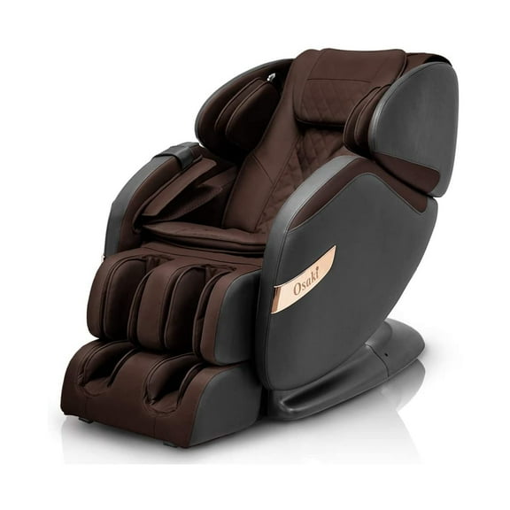 Osaki OS Champ Zero Gravity Full Body Massage Chair Recliner, Black/Brown