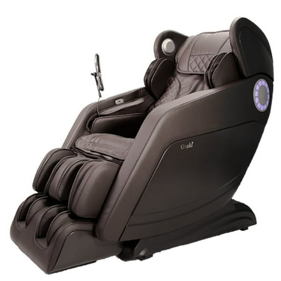 Osaki OS-Hiro LT 3D SL-Track Massage Chair with Zero Gravity, Faux Leather, Brown