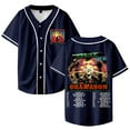 thumbnail image 1 of OsamaSon Jump Out Tour 2025 Merch Baseball Jersey V-Neck Shirt Women Men Short Sleeve Streetwear Clothes, 1 of 3