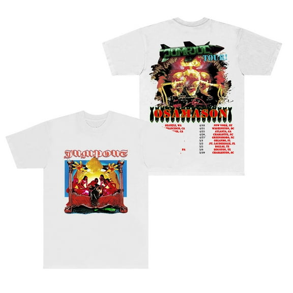 OsamaSon Jump Out Tour 2025 Merch T-Shirts Summer Unisex Fashion HipHop Streetwear Short Sleeve Tee