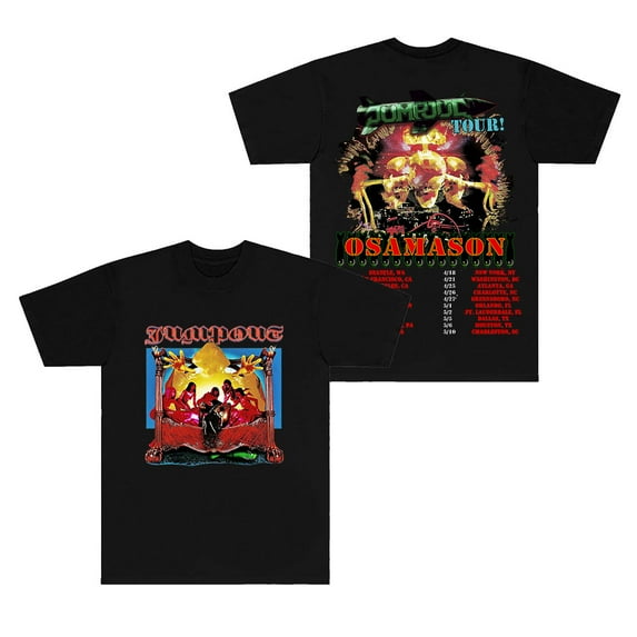 OsamaSon Jump Out Tour 2025 Merch T-Shirts Unisex HipHop Streetwear xxs