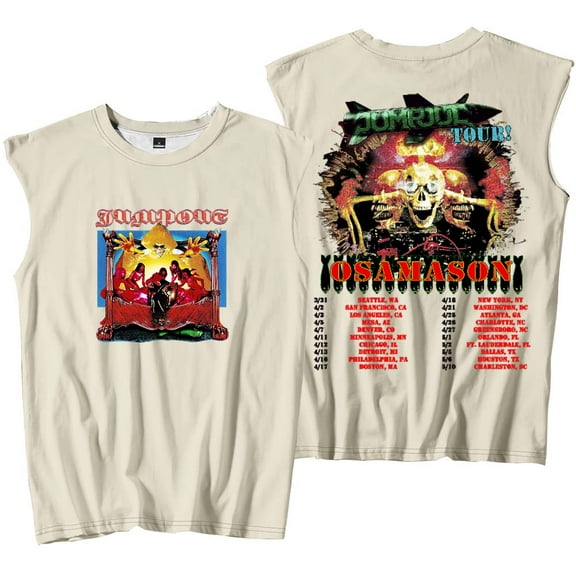 OsamaSon Jump Out Tour 2025 Merch Tank Tops Sleeveless Sport Vest Women Men Outdoor Sportwear