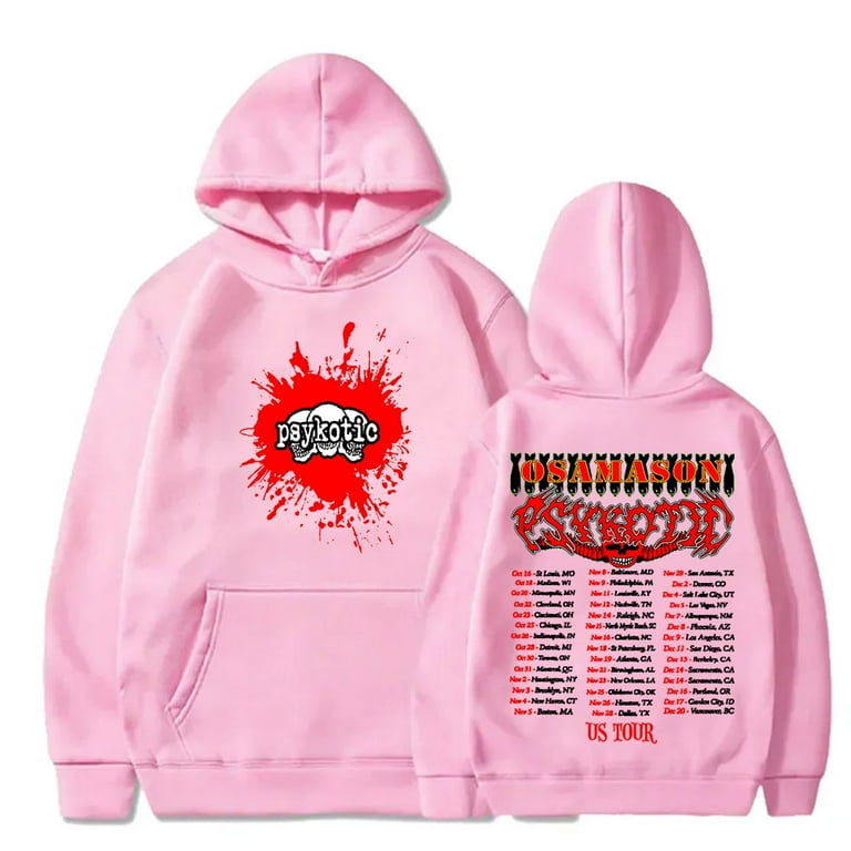 OsamaSon Psykotic Tour 2025 Merch Hoodies HipHop Streetwear Women