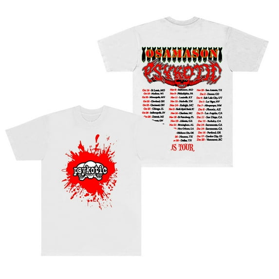 OsamaSon Psykotic Tour 2025 Merch T-Shirts Streetwear Tee Women Men HipHop Crewneck Short Sleeve
