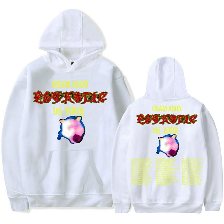 OsamaSon merch 2025 PSYKOTIC TOUR Hooded Drawstring Pocket
