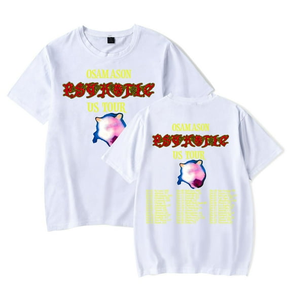 OsamaSon merch 2025 PSYKOTIC TOUR  tshirt crewneck short sleeve tshirt men/women rapper hip hop  tops