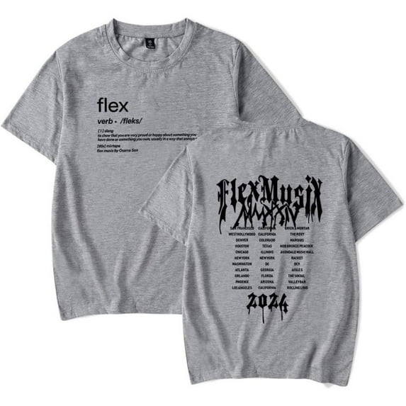 Osamason Flex Tour 2024 Merch Short Sleeve T-shirt Unisex Fashion Crew Neck Top