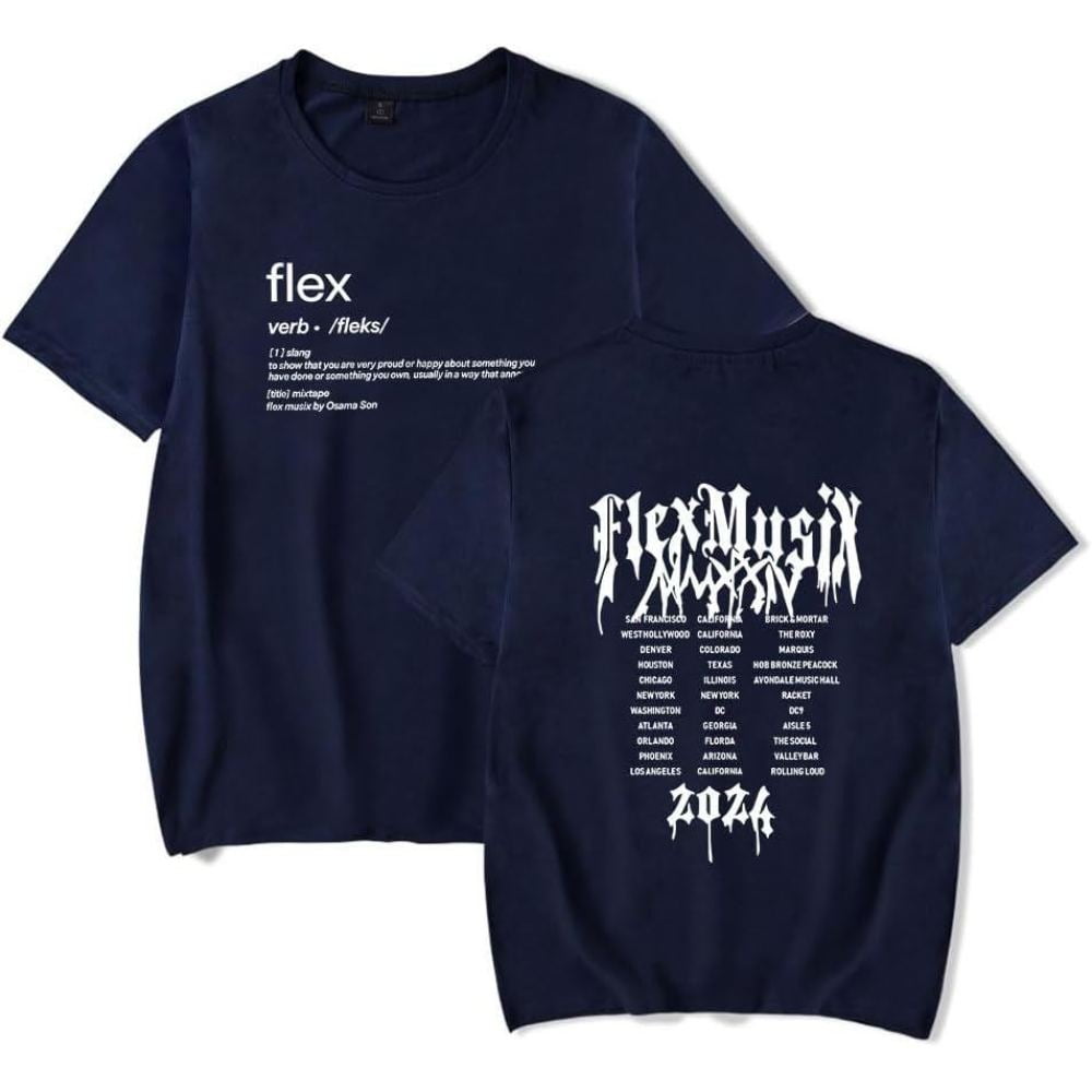 トップス osamason merch Osamason Flex Tour 2024 Merch Short Sleeve T-shirt Unisex