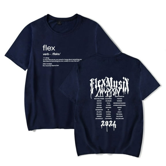 Osamason merch Flex Tour  tshirt crewneck short sleeve tshirt men/women ripper hip hop  tops