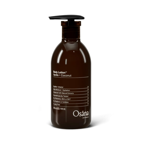 Osana Naturals Ultra Moisture + Hydration Body Lotion in Vanilla + Coconut for Dry Skin
