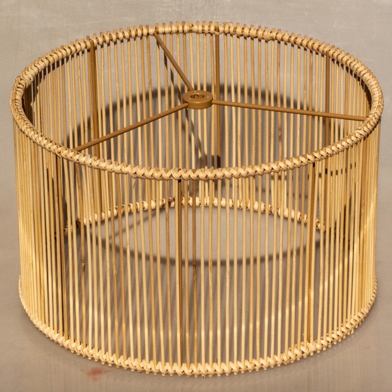 Osasy Boho Drum Woven Rattan Bamboo Lamp Shade