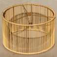 thumbnail image 1 of Osasy Boho Drum Woven Rattan Bamboo Lamp Shade, 1 of 5