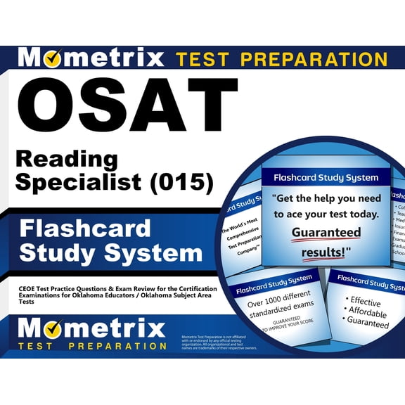 Osat Reading Specialist (015) Flashcard Study System : Ceoe Test Practice Questions & Exam Review for the Certification Examinations for Oklahoma Educators / Oklahoma Subject Area Tests (Cards)