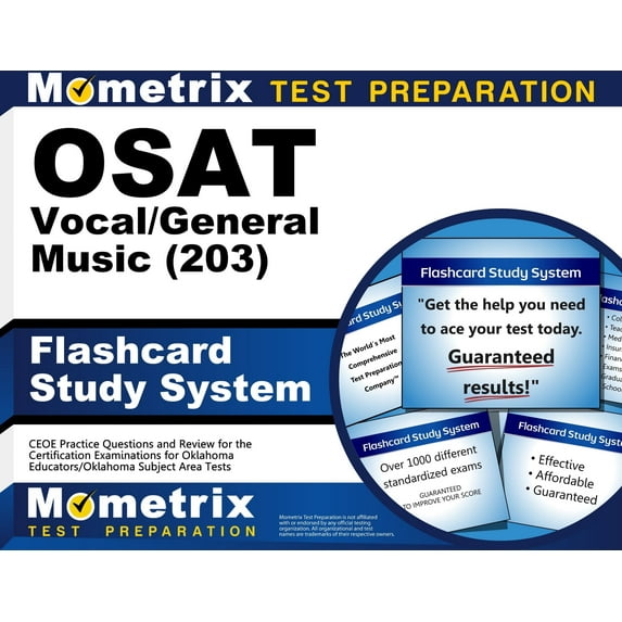Osat Vocal/General Music (203) Flashcard Study System : Ceoe Practice Questions and Review for the Certification Examinations for Oklahoma Educators / Oklahoma Subject Area Tests (Cards)