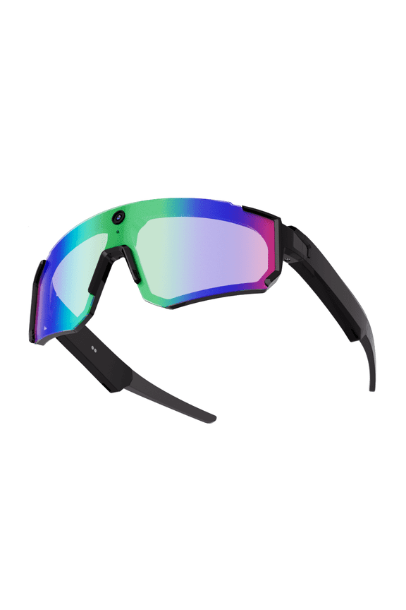 2026 AI Camera Glasses for Cycling, 32MP Photo, 1200P Video, 6-Axis Stabilization, Built-in Storage, Open-Ear Audio, Bluetooth 5.4, IP54
