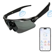 Osawalla Smart Cycling Glasses with Bluetooth Audio, 5-6H Playtime, Magnetic Charging | Choose Lens Gray/Night Vision/Coated for Riding, Skiing, Running | TR90 Frame, IPX5 Sweatproof