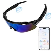 Osawalla Smart Cycling Glasses with Bluetooth Audio, 5-6H Playtime, Magnetic Charging | Choose Lens Gray/Night Vision/Coated for Riding, Skiing, Running | TR90 Frame, IPX5 Sweatproof