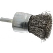 Osborn 0003070700 End Brush, 1" Diameter, Steel, Crimped Wire
