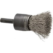Osborn 0003071000 End Brush, 3/4" Diameter, Stainless Steel, Crimped Wire