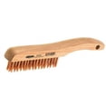 thumbnail image 1 of Osborn - 4 Rows x 16 Columns Bronze Scratch Brush - 5-1/2" Brush Length x 1-1/8" Brush Width, 10" OAL, 1-1/8" Trim Length (4 Pack), 1 of 1
