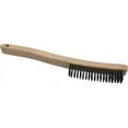 thumbnail image 1 of Osborn - 4 Rows x 19 Columns Steel Scratch Brush - 6" Brush Length x 1-1/2" Brush Width, 13-11/16" OAL, 1-1/8" Trim Length, Wood Handle (9 Pack), 1 of 1