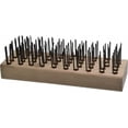 thumbnail image 1 of Osborn - 5 Rows x 10 Columns Steel Scratch Brush - 7-5/8" Brush Length x 2-5/8" Brush Width, 7-5/8" OAL, 1" Trim Length, Wood Handle (6 Pack), 1 of 1