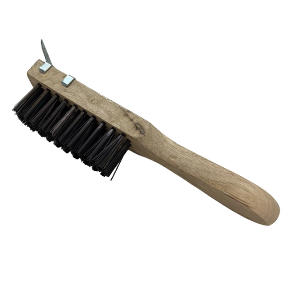 Osborn Straight Handle Scratch Brush w/ Scraper 4 x 11 Rows