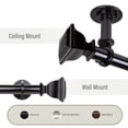 thumbnail image 1 of Osborne 1" Ceiling Curtain Rod/ Room Divider 48-84 inch - Black, 1 of 1